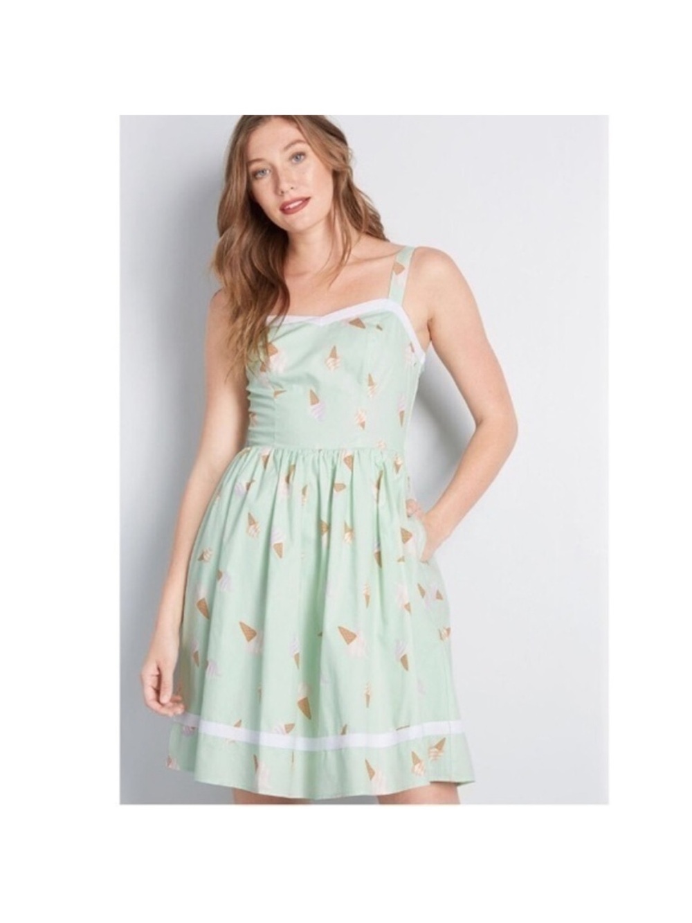 NWT ModCloth Sweetest Treat Ice-Cream Dress Sz M